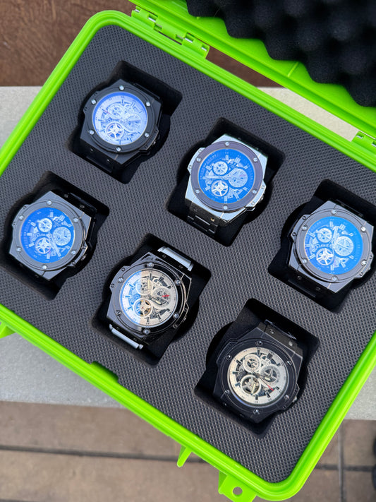 COMBO HUBLOT ACERO SILICONA X6