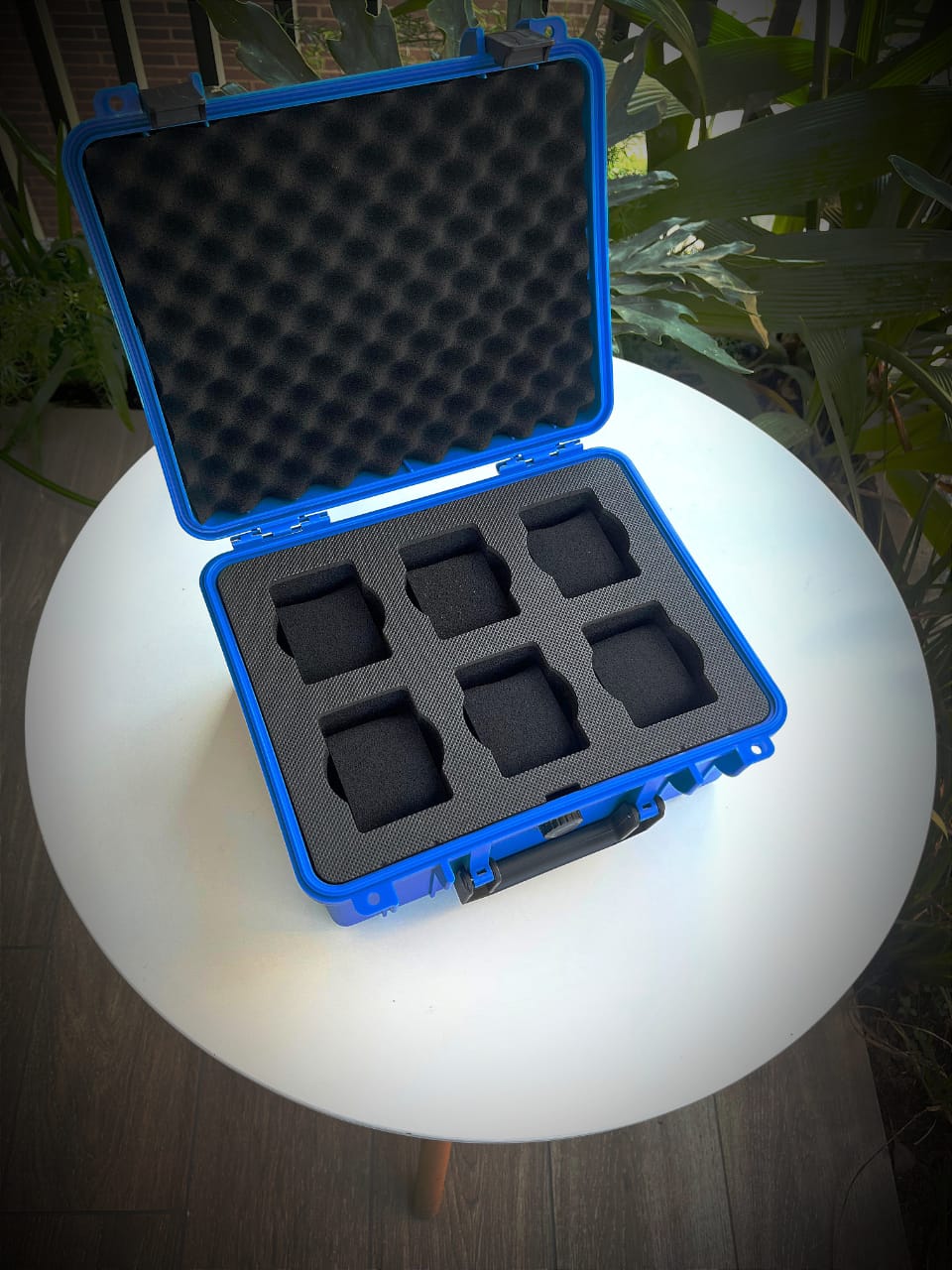 Relojera 6 puestos (estuches profesionales para relojes) tipo maleta