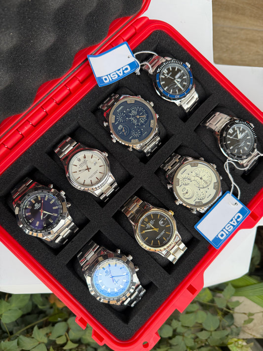 COMBO ROLEX DIESEL EDIFICE CASIO X8