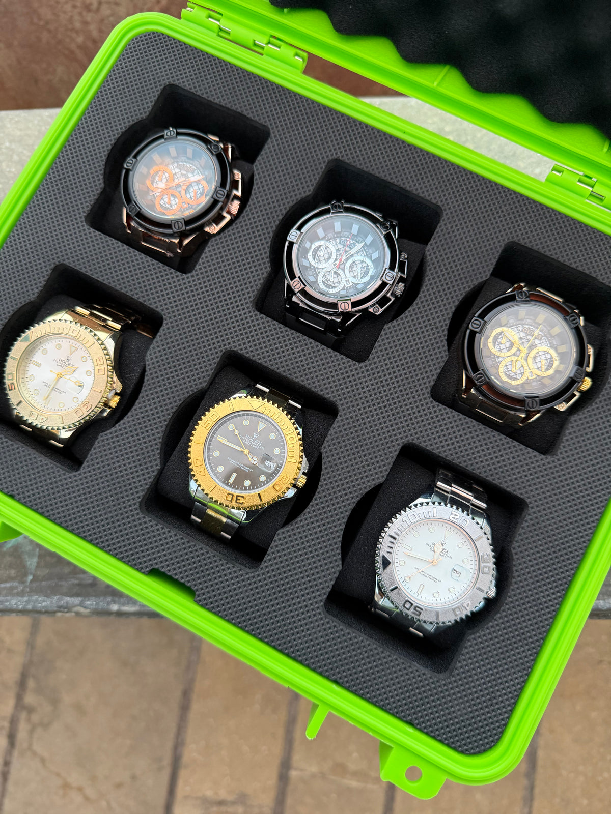 COMBO ROLEX GUESS X6