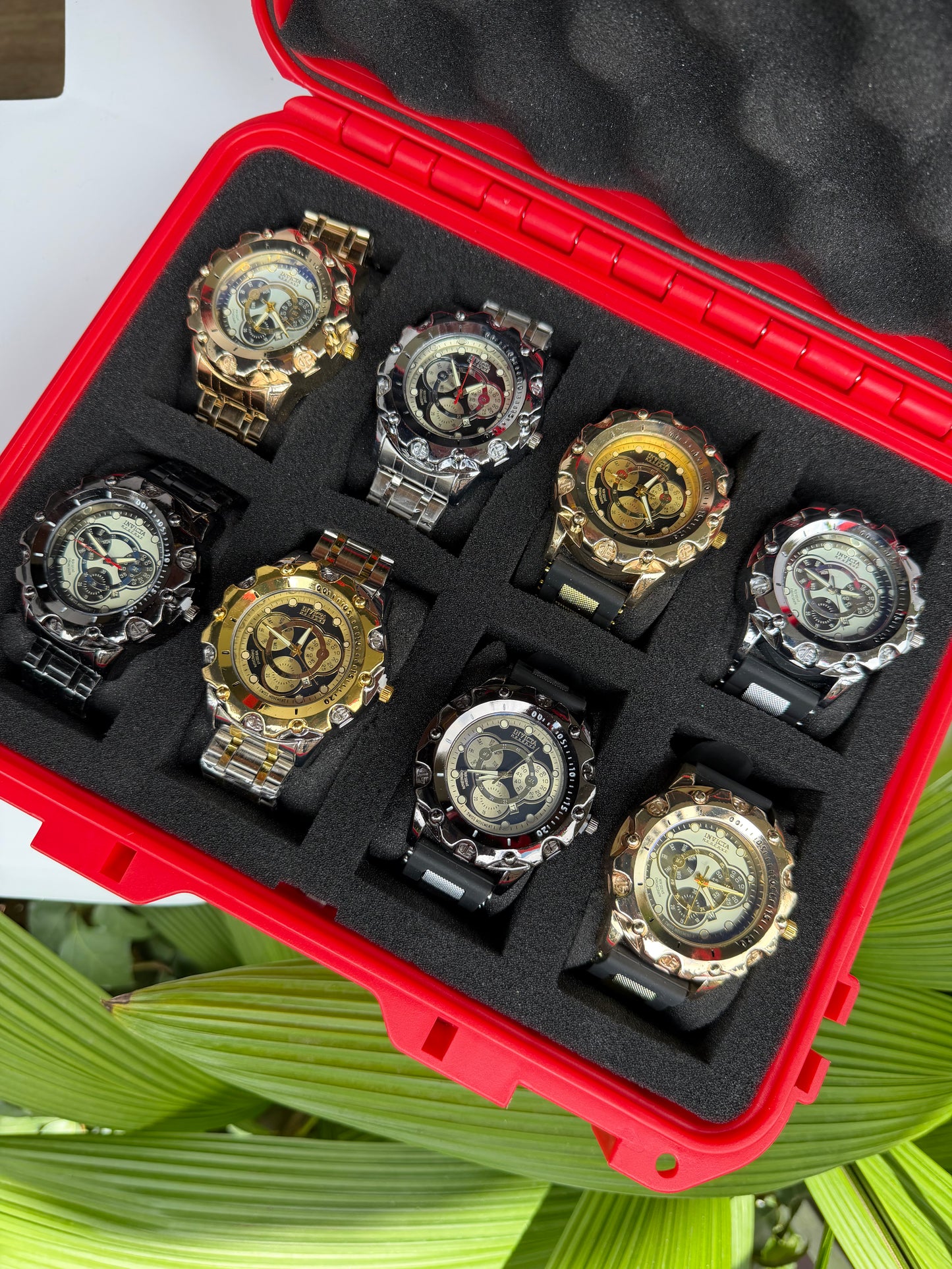 COMBO INVICTA ACERO SILICONA X8