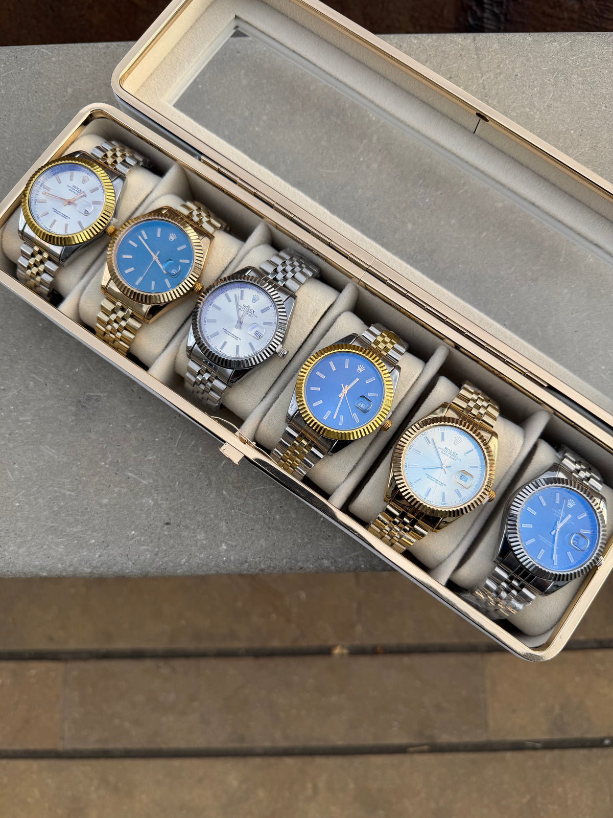 COMBO RLX DATEJUST X6