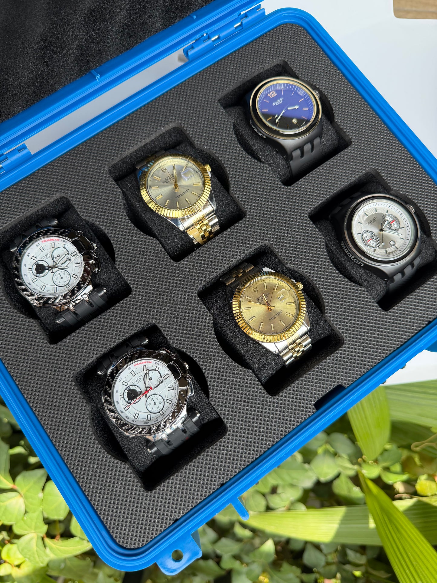 COMBO 3 MARCAS TISSOT ROLEX SWATCH X6