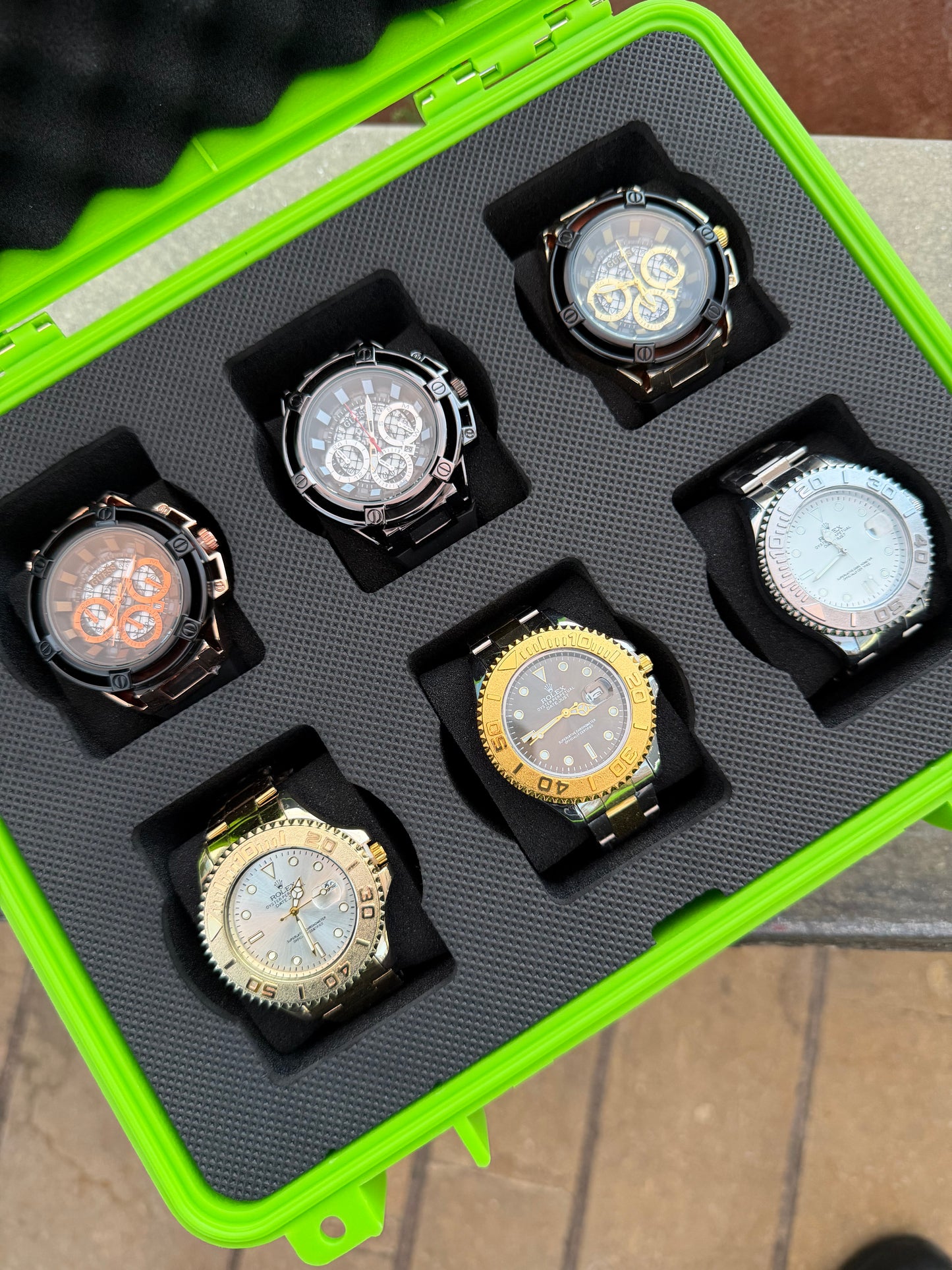 COMBO ROLEX GUESS X6
