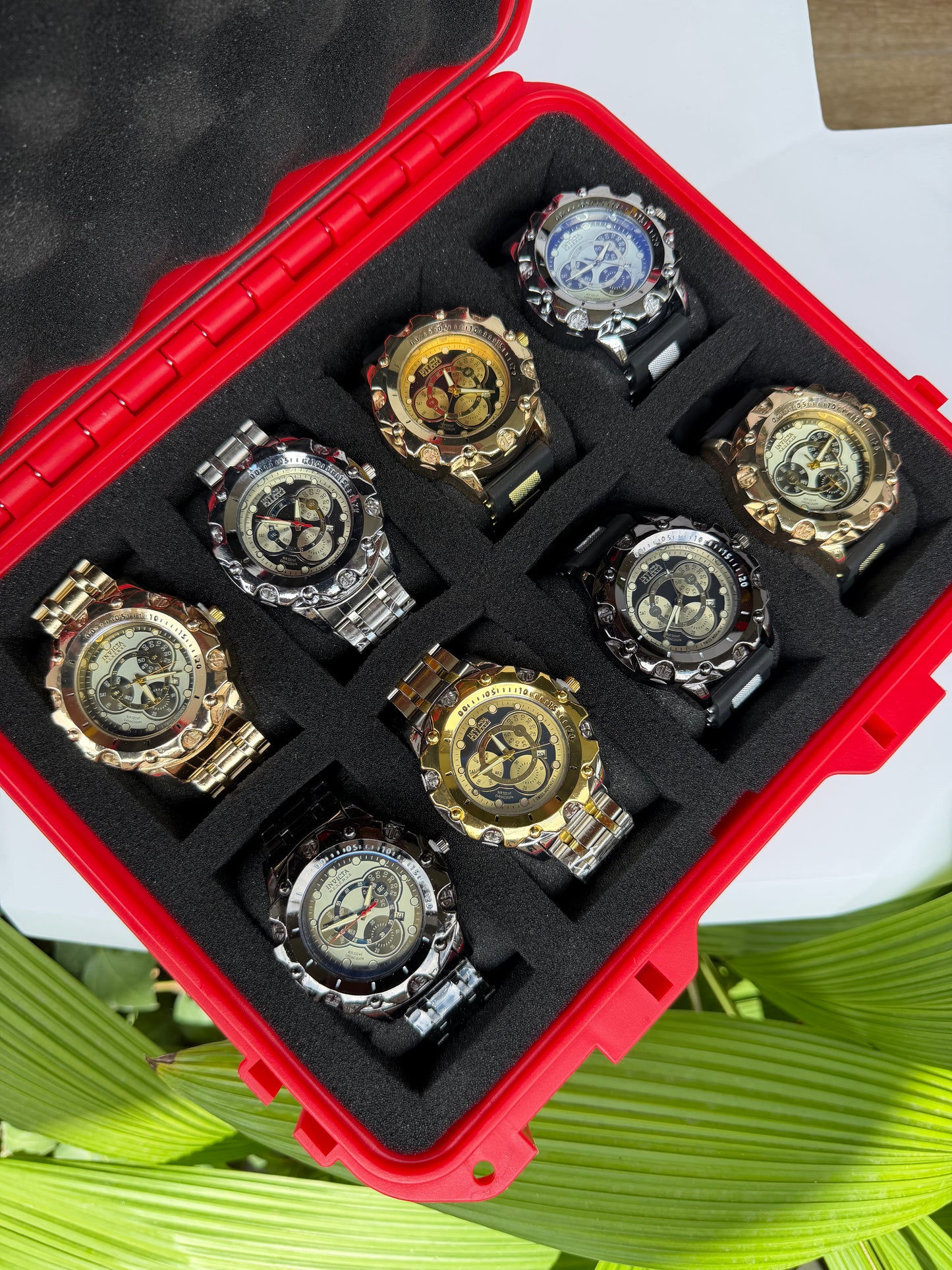 COMBO INVICTA ACERO SILICONA X8