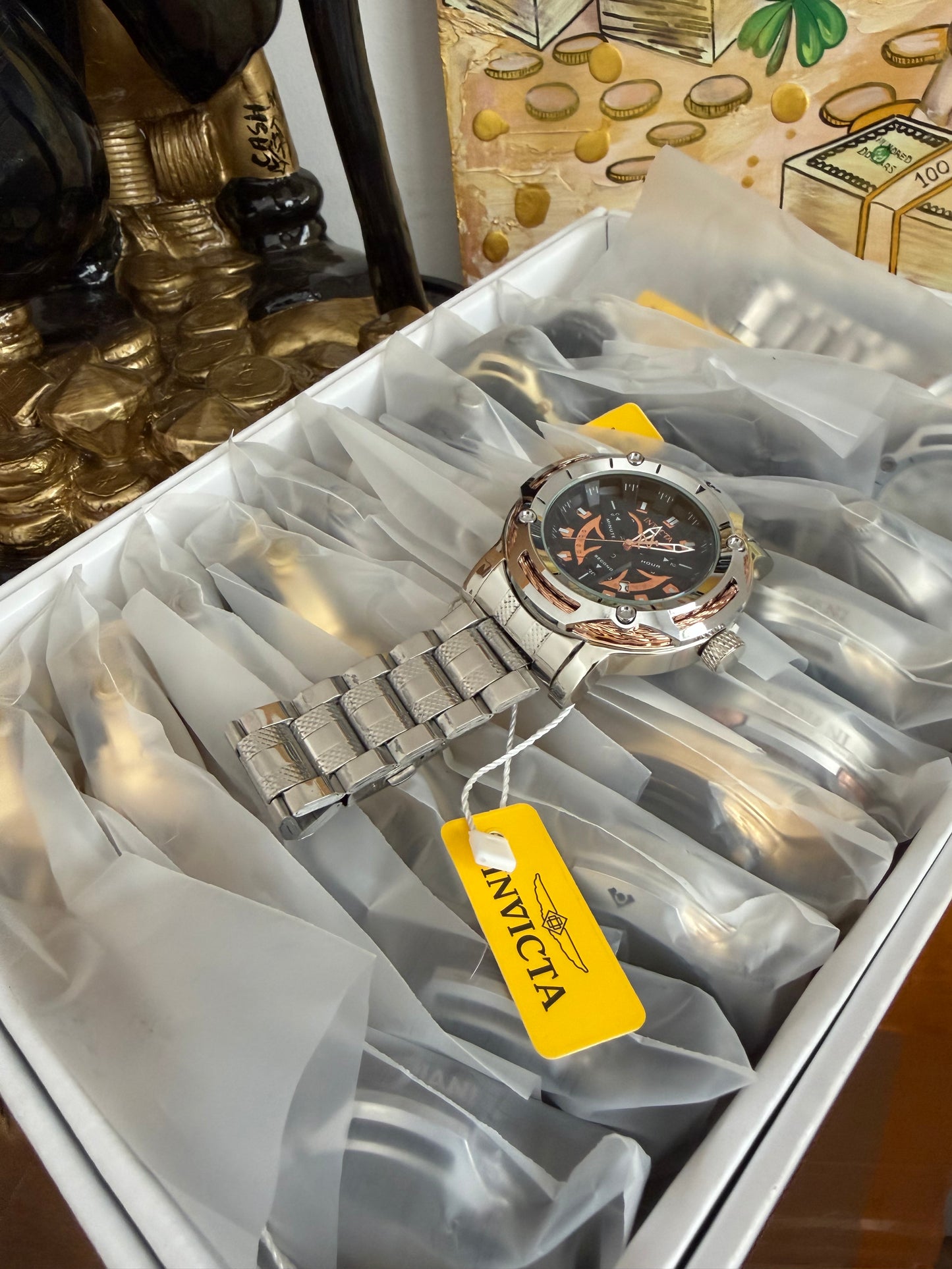 CAJA DE CONTAINER INVICTA ACERO X20