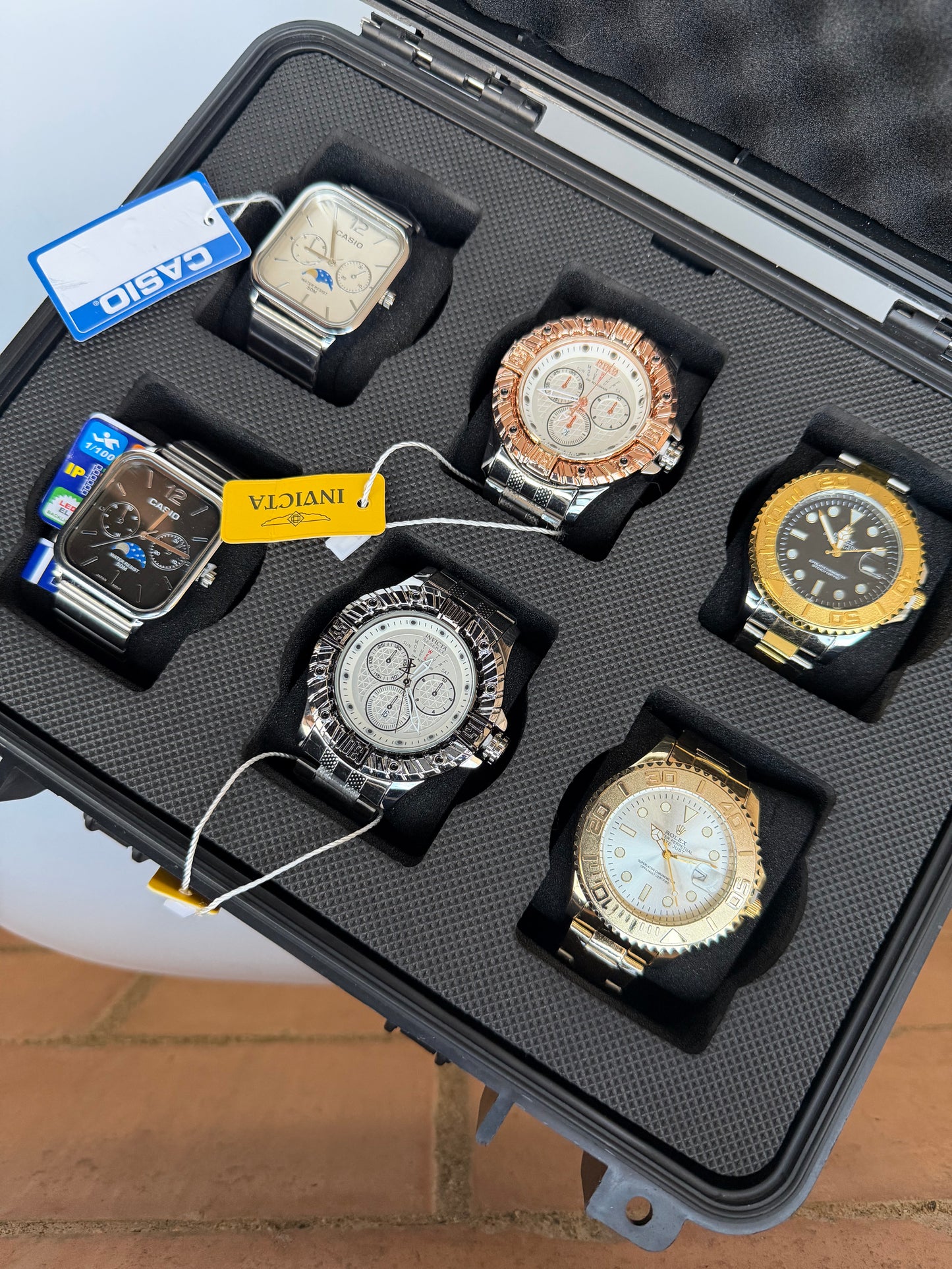 COMBO ROLEX INVICTA CASIO X6