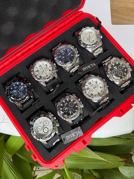 COMBO INVICTA ACERO SILICONA X8